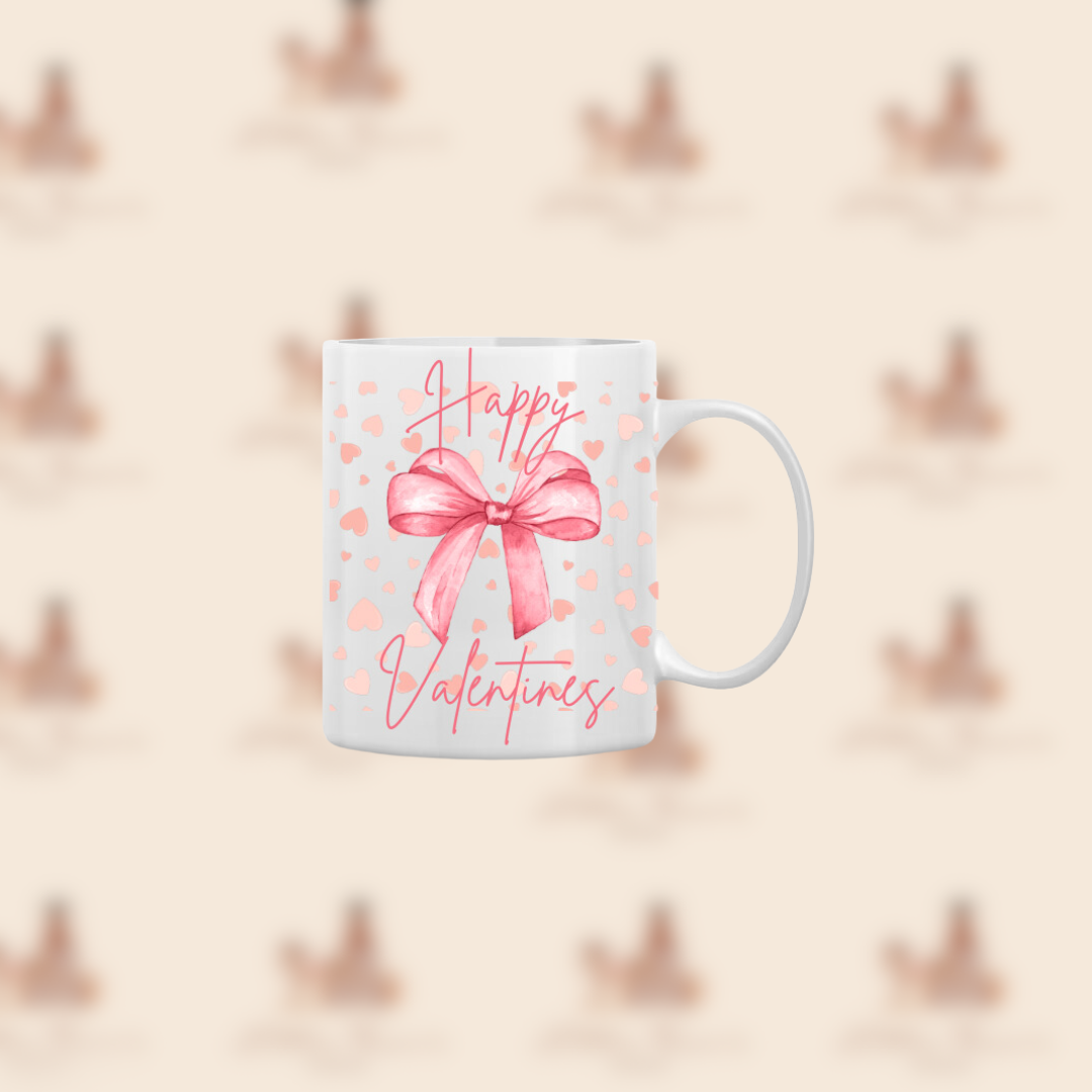 Bow Valentines mug